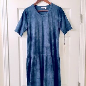 Wilt blue tonal tie-dye dress